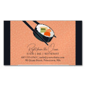 Sushi Bar Restaurant Magnetisch Visitekaartje (Voorkant)