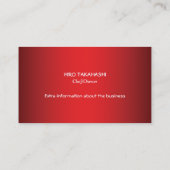 Sushi Bar Visitekaartje (Achterkant)