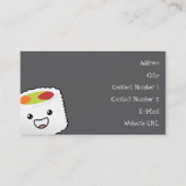 Sushi Bar-Visitekaartje Visitekaartje (Achterkant)