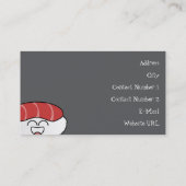 Sushi Bar-Visitekaartje Visitekaartje (Achterkant)