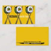 Sushi Bar-Visitekaartjes Visitekaartje (Voorkant / Achterkant)