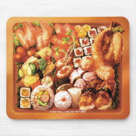 Sushi Bento Box - Mousepad Muismat (Voorkant)