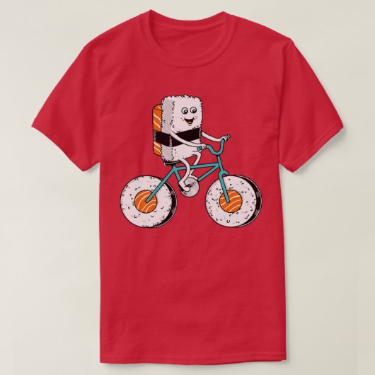 Sushi Bicycle T-shirt (Design voorkant)