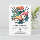 Sushi Birthday Kaart (Staand voorkant)