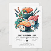 Sushi Birthday Kaart (Voorkant / Achterkant)