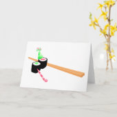 Sushi Birthday Kaart (Gele Bloem)