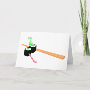 Sushi Birthday Kaart