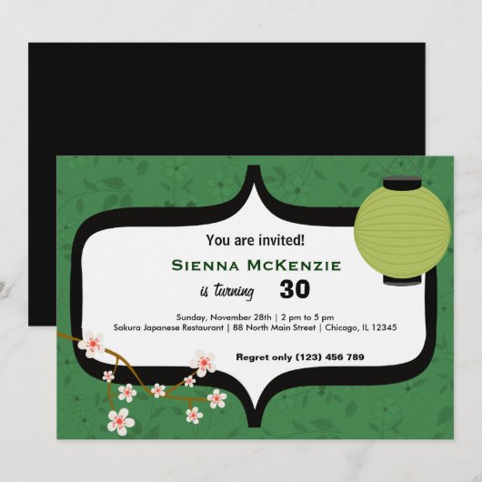 Sushi Birthday Kaart (Voorkant / Achterkant)