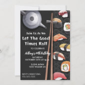 Sushi Birthday Party Invitation Kaart (Voorkant)