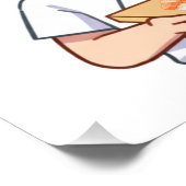 Sushi Birthday Party Invitation with Cute Anime  Perfect Poster (Hoek)