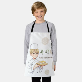 Sushi Birthday Party Invitation with Cute Anime  Schort