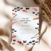 Sushi Birthday Party Kaart