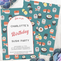 Sushi Birthday Party