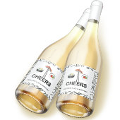 Sushi Birthday Party Personalized Cheers Sparkling Wijnetiket