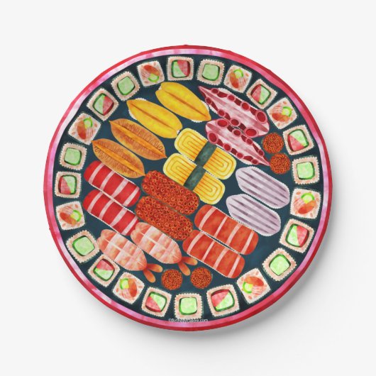 Sushi Birthday Party Supplies Paper Bord (Voorkant)