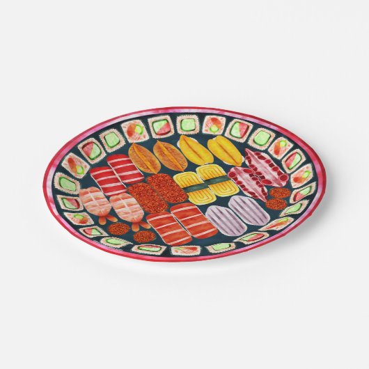 Sushi Birthday Party Supplies Paper Bord (Gekanteld)