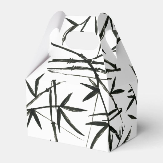 Sushi Birthday Simple Elegant Black White Bedankdoosjes (Achterkant)