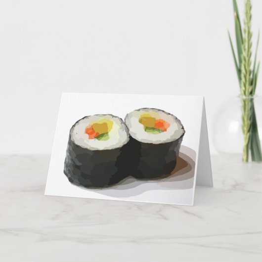SUSHI BLANK NOTE CARDS NOTITIEKAARTJE (Voorkant)