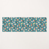 Sushi Blauwgroen Green Yogamat (Voorkant (horizontaal))