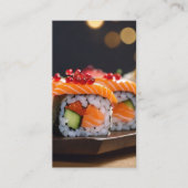 sushi bokeh visitekaartje (Voorkant)