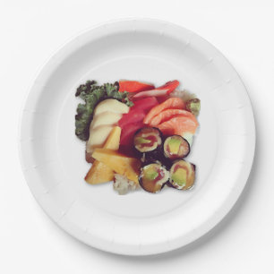Sushi Bowl Papieren Borden Bordje