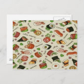 Sushi Briefkaart (Voorkant / Achterkant)