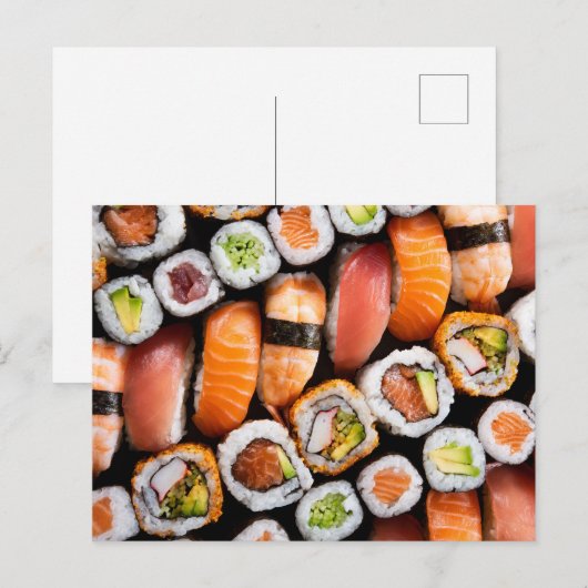Sushi Briefkaart (Voorkant / Achterkant)