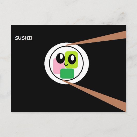 Sushi Briefkaart (Voorkant)