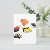 sushi briefkaart (Staand voorkant)