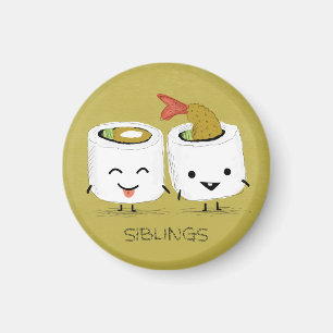 Sushi Broers en Zussen Magneet