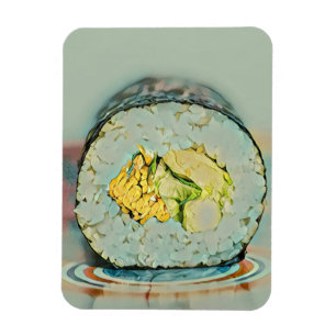 Sushi cadeau voor fijnproevers magneet