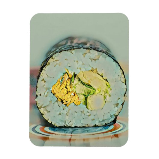 Sushi cadeau voor fijnproevers magneet (Verticaal)