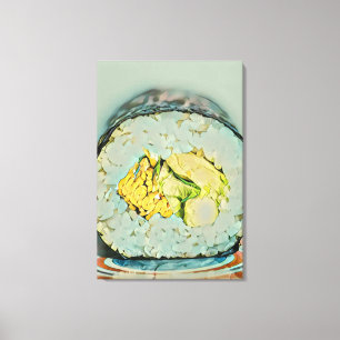 Sushi cadeau voor liefhebbers van eten canvas afdruk