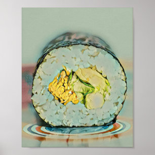 Sushi cadeau voor liefhebbers van eten poster