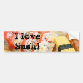 sushi-california-04, ik hou van Sushi Bumpersticker