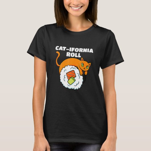 Sushi California Roll Japanese Dish Cuisine Itame T-shirt (Voorkant)