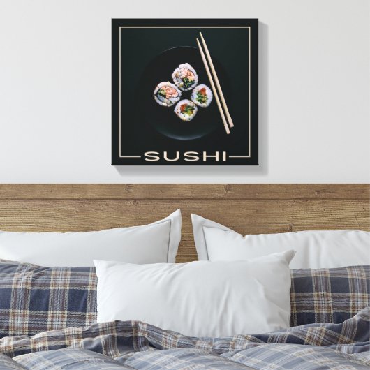 Sushi canvas afdrukken (Insitu (Slaapkamer))