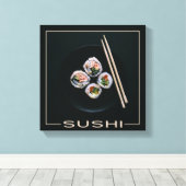 Sushi canvas afdrukken (Insitu (Houten vloer))
