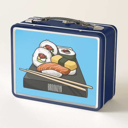 Sushi cartoon illustratie (Achterkant)