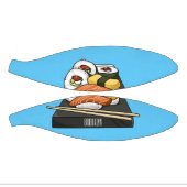 Sushi cartoon illustratie basketbal (Panelen)
