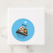 Sushi cartoon illustratie bedankjes labels (In situ)