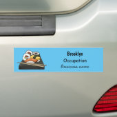 Sushi cartoon illustratie bumpersticker (Op auto)