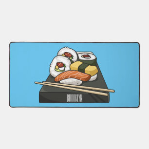 Sushi cartoon illustratie bureaumat