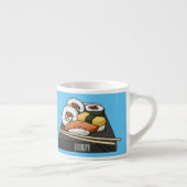 Sushi cartoon illustratie espresso kop (Rechts)