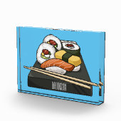 Sushi cartoon illustratie fotoblokken (Rechts)