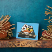 Sushi cartoon illustratie fotoplaat (Zijkant)