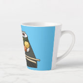 Sushi cartoon illustratie latte mok (Rechts)