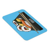 Sushi cartoon illustratie magneet (Rechterzijde)