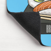 Sushi cartoon illustratie muismat (Hoek)