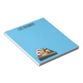 Sushi cartoon illustratie notitieblok (Schuin)